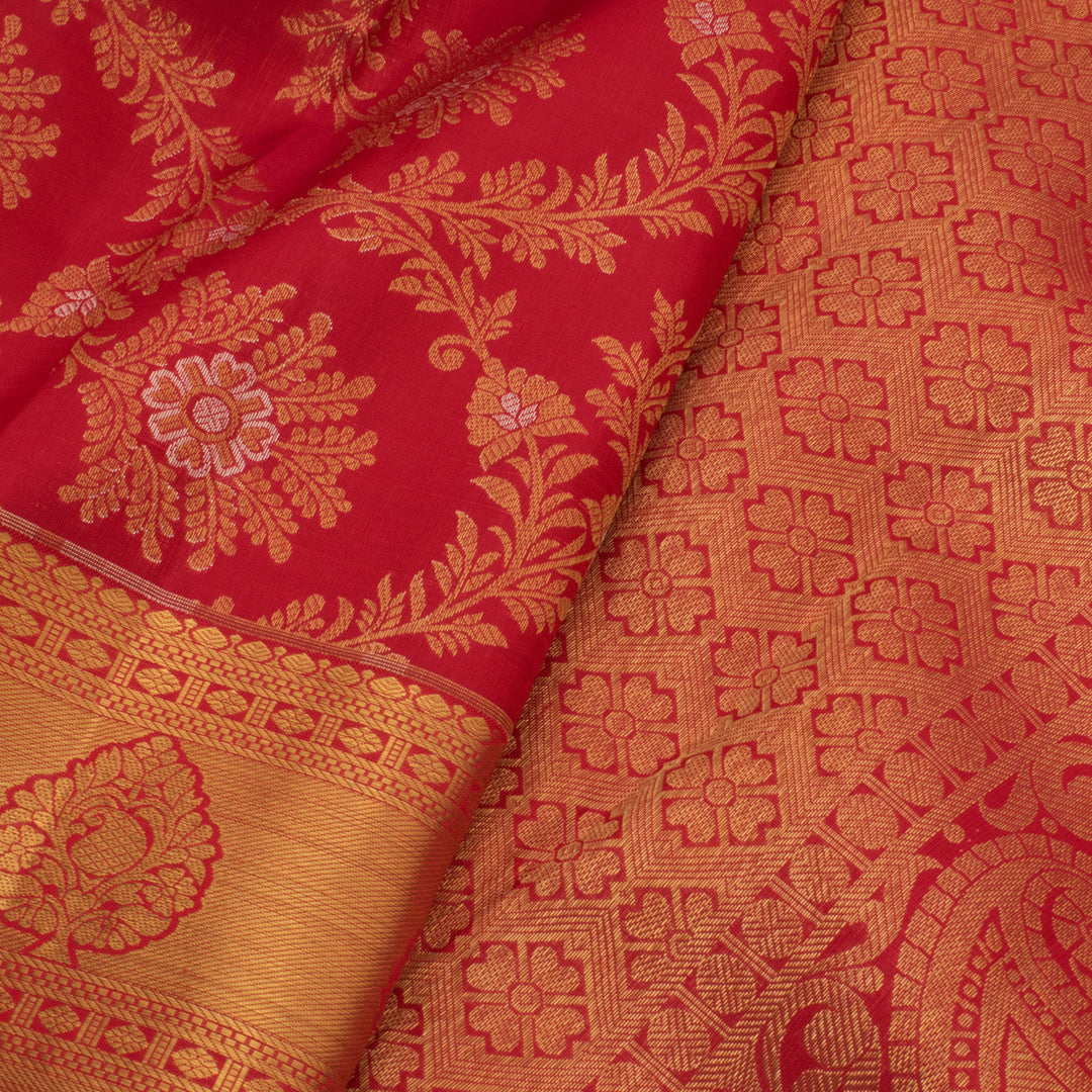 Kanjivaram Pure Zari Jacquard Silk Saree 10054843