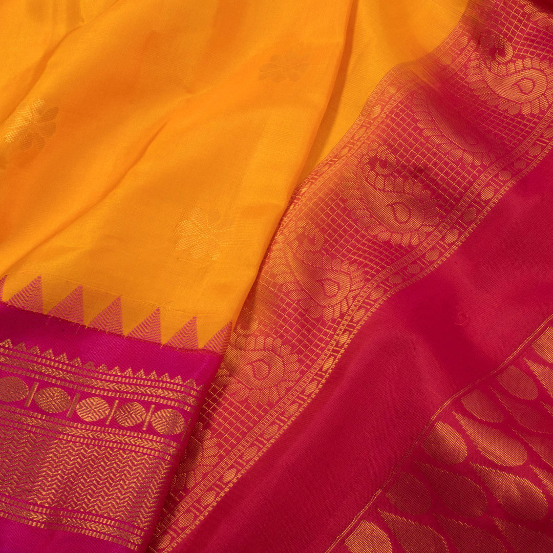 Handloom Gadwal Kuttu Silk Saree 10053926