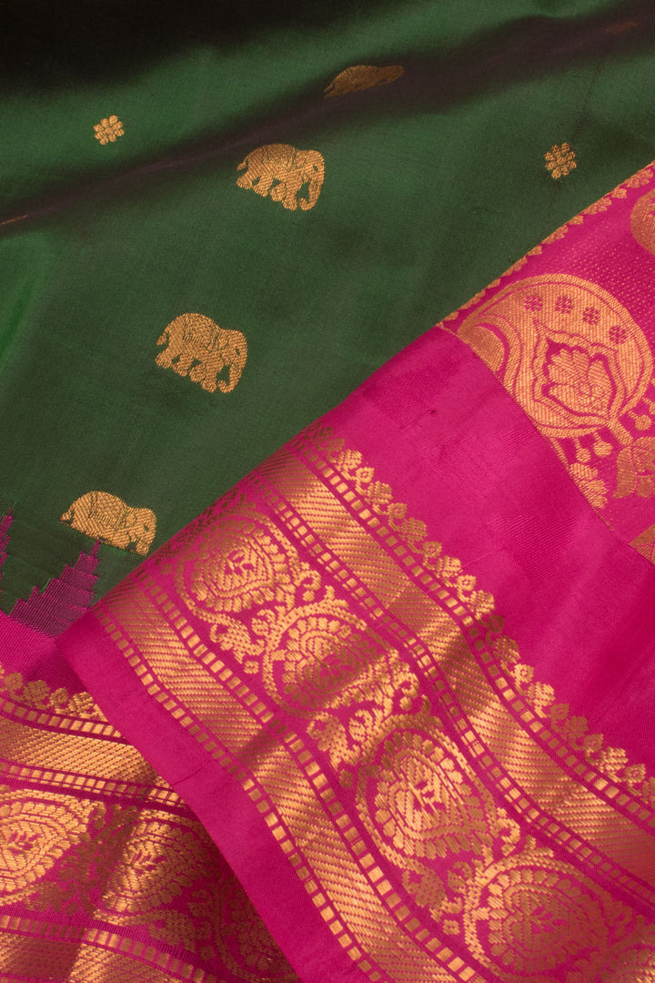 Handloom Gadwal Kuttu Silk Saree 100558762