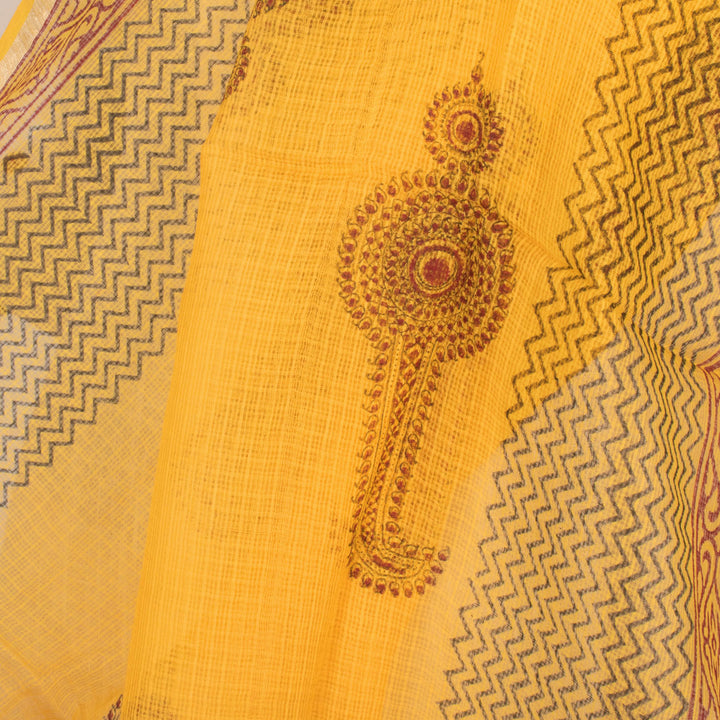 Hand Block Printed Kota Cotton Dupatta 10054408