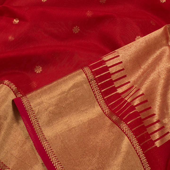 Handloom Chanderi Silk Cotton Saree 10052173