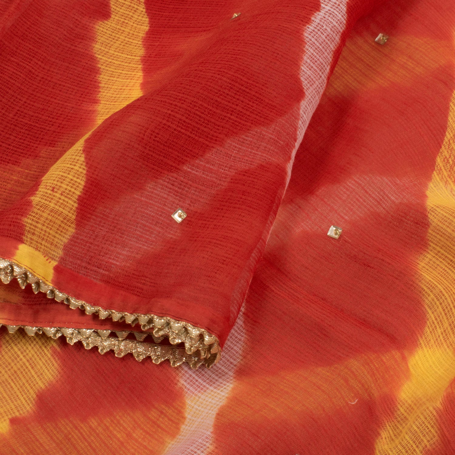 Bandhani Lehariya | Kota Silk Saree | Handwoven | PV RJ 24 – Panjavarnam