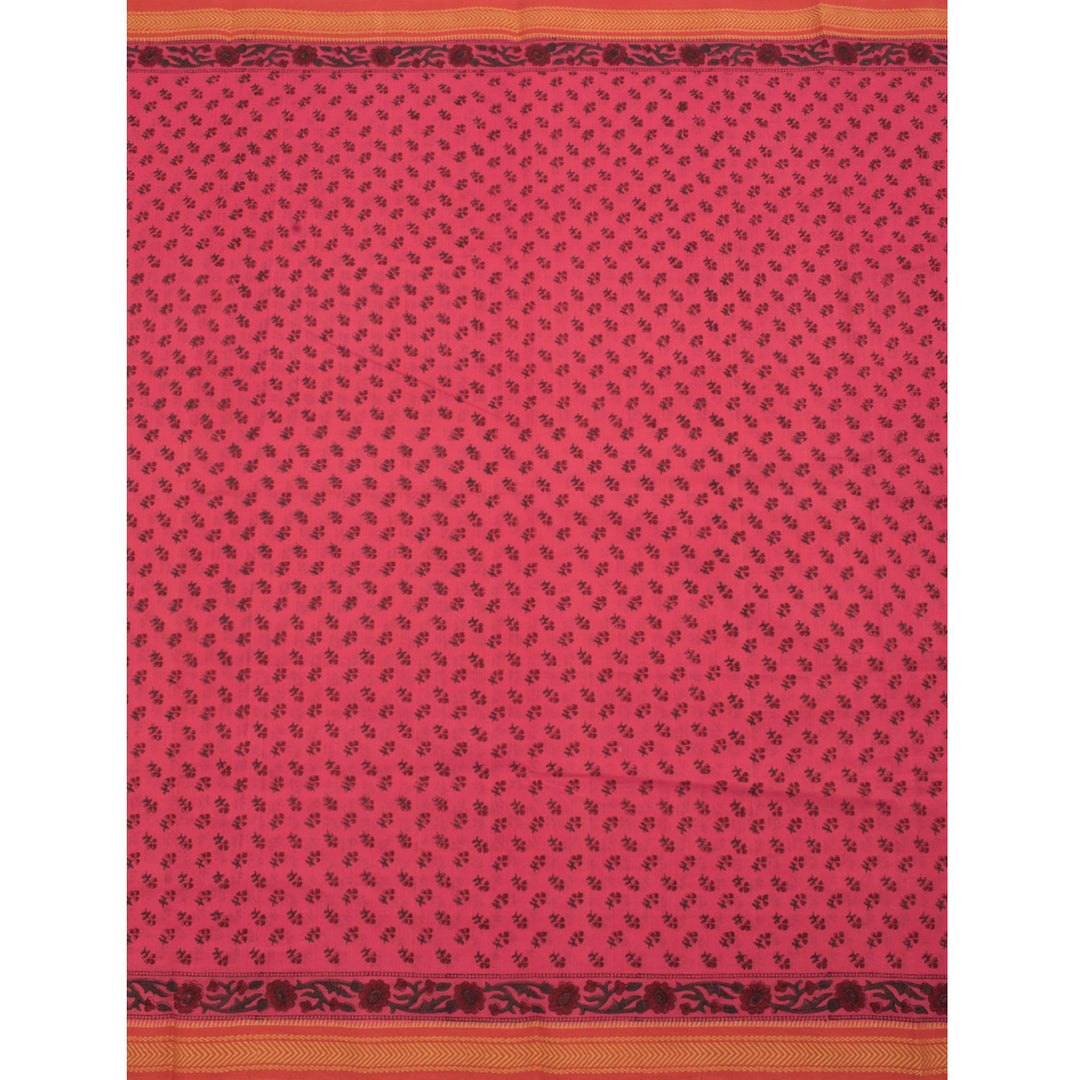 Hand Block Printed Mangalgiri Cotton Saree 10056930