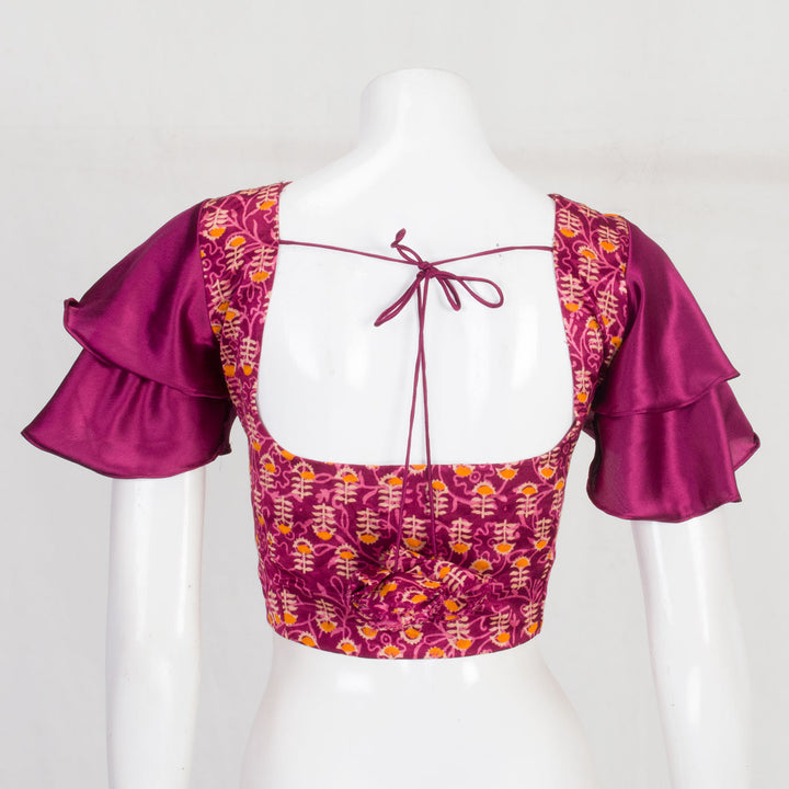 Magenta Handcrafted Mashru Blouse 10061056