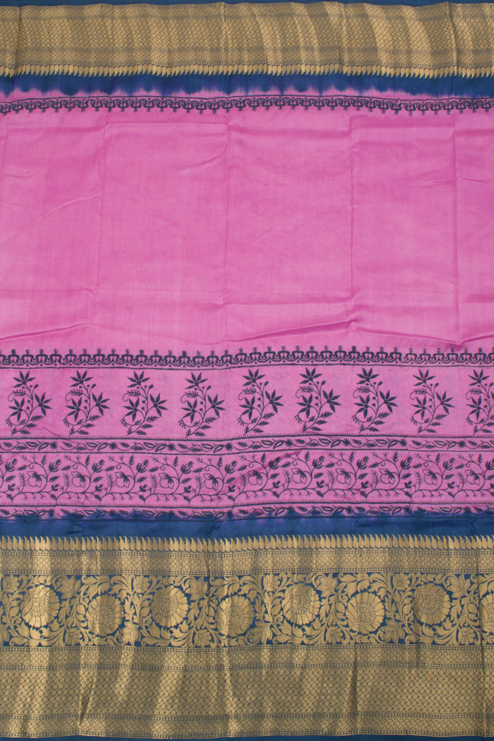 Embroidered Kanjivaram Pure Silk Saree 10058215