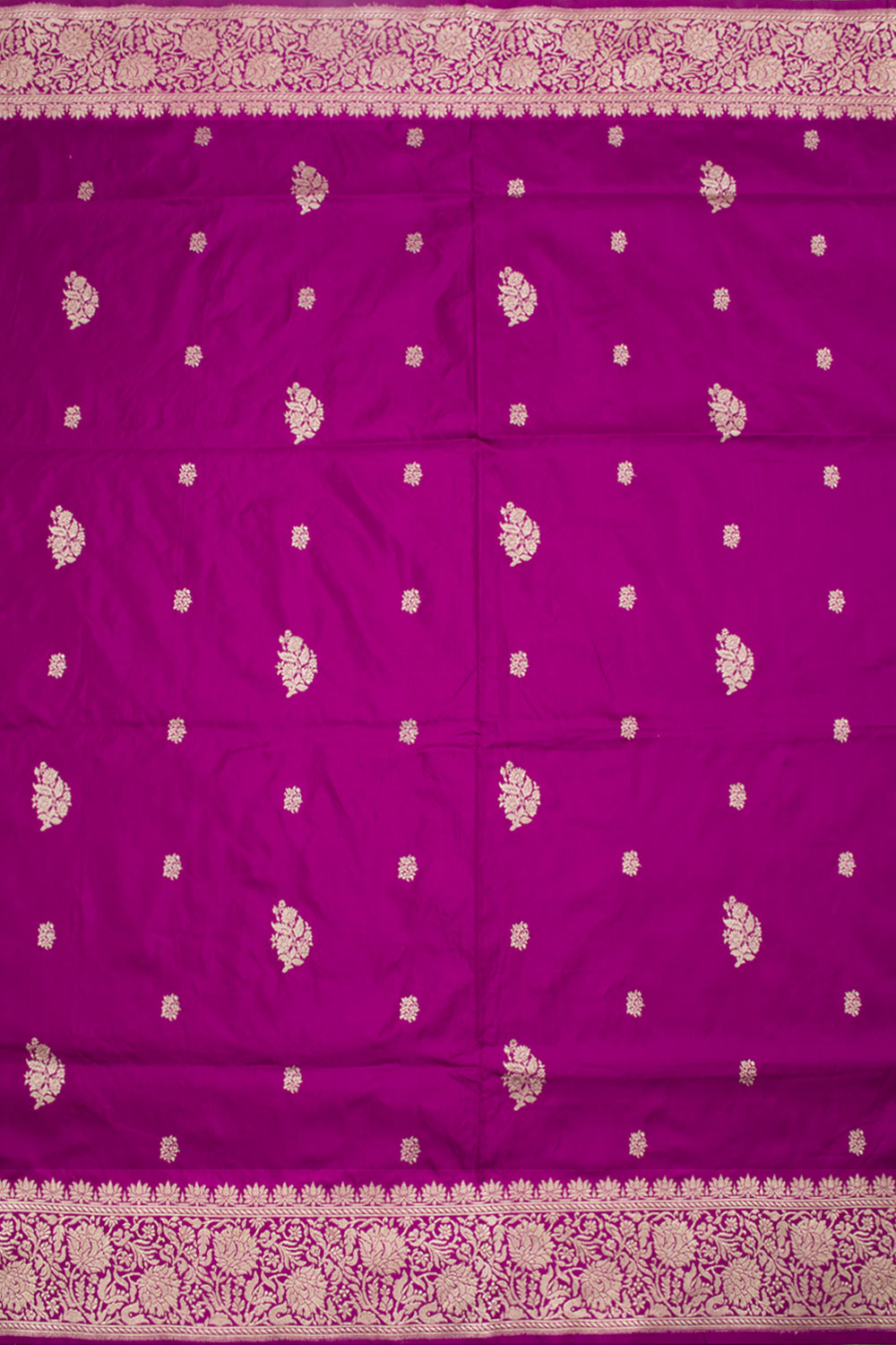 Magenta Handloom Banarasi Katan Silk Saree 10061286