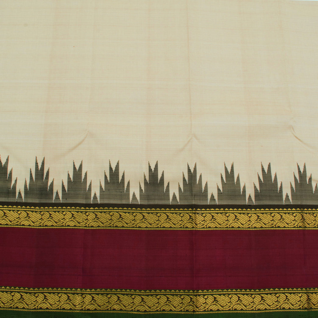 Handloom Pure Zari Korvai Kanjivaram Silk Saree 10056241