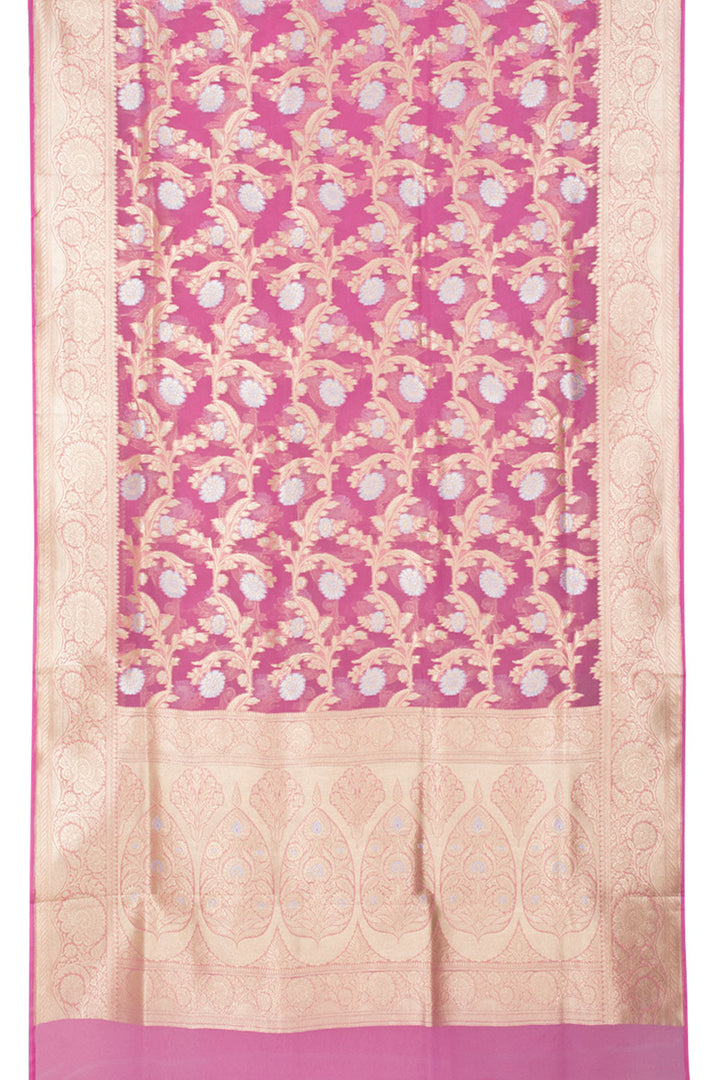 Handloom Banarasi Katrua Kora Silk Saree 10061120