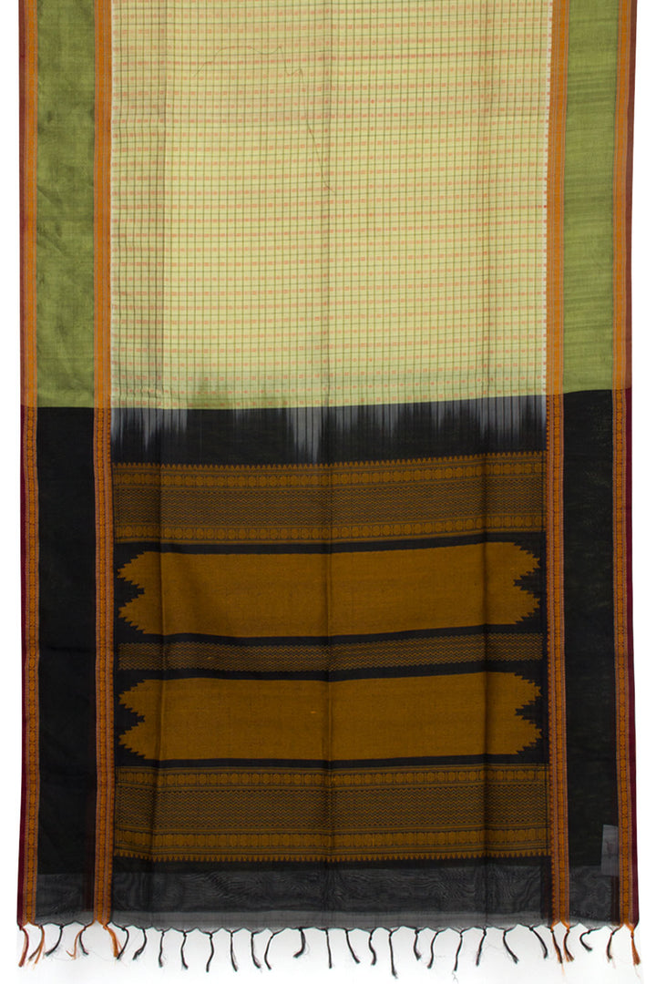 Green Handloom Kanchi Cotton Saree  10061809