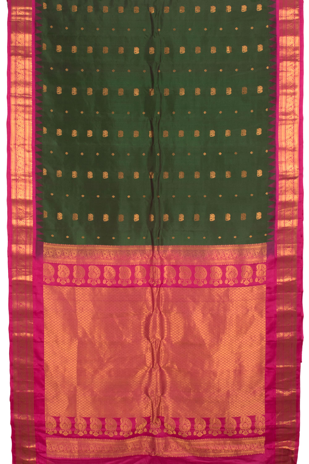 Handloom Gadwal Kuttu Silk Saree 100558762