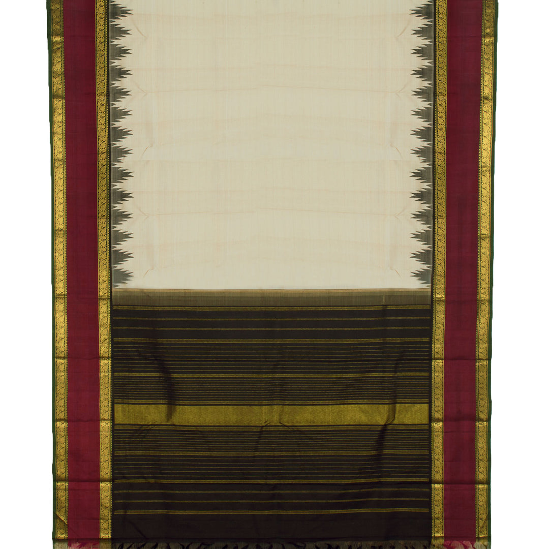 Handloom Pure Zari Korvai Kanjivaram Silk Saree 10056241