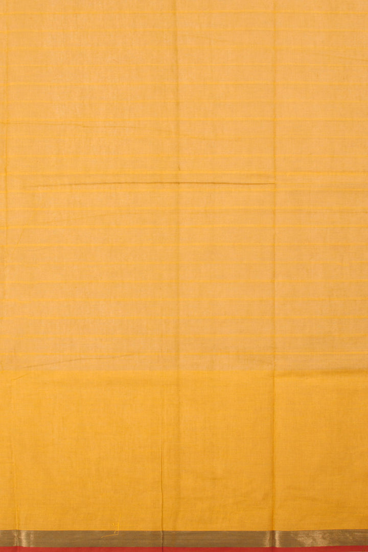 Cyber Yellow Handwoven Kovai Cotton Saree 10059929