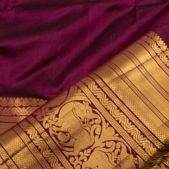 Universal Size Pure Zari Kanchipuram Pattu Pavadai Material 10054690