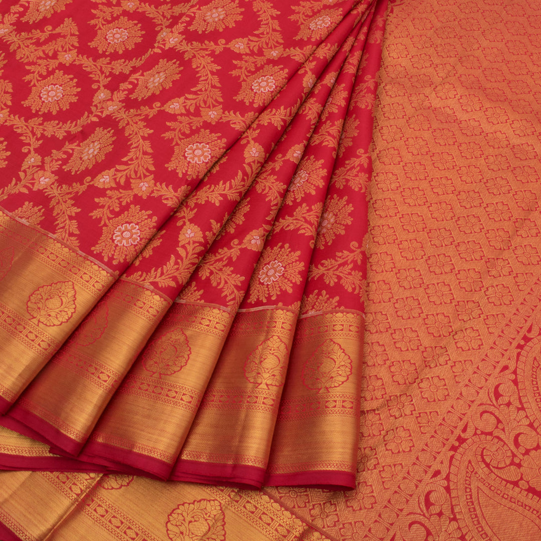 Kanjivaram Pure Zari Jacquard Silk Saree 10054843