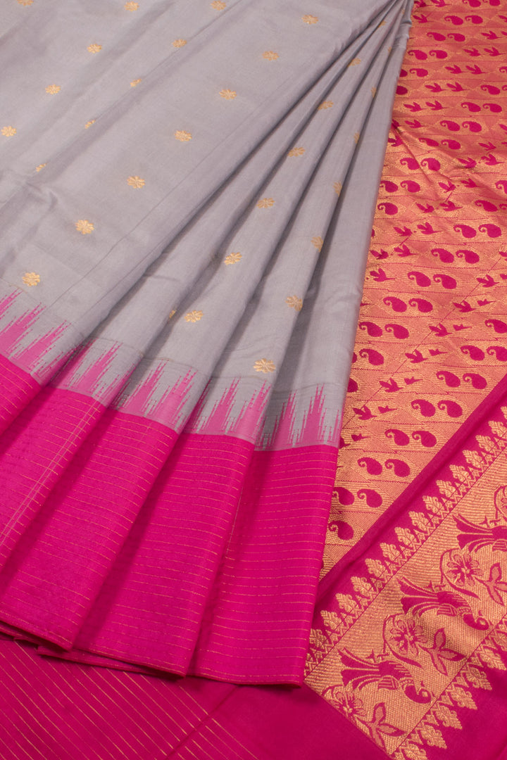 Handloom Gadwal Kuttu Silk Saree 10058751