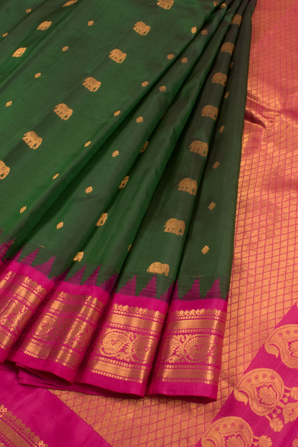 Handloom Gadwal Kuttu Silk Saree 100558762