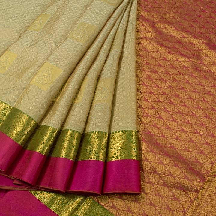 Kanjivaram Pure Silk Jacquard Saree 10054169