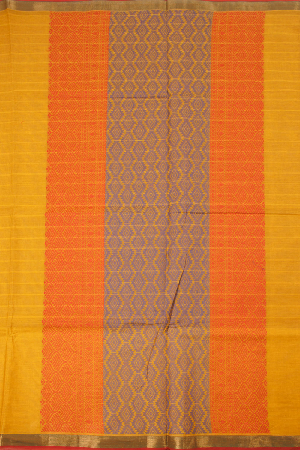 Cyber Yellow Handwoven Kovai Cotton Saree 10059929