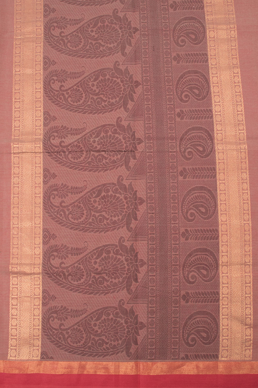 Sienna Brown Kovai Cotton Saree 10059935