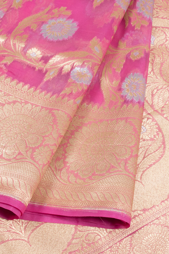 Handloom Banarasi Katrua Kora Silk Saree 10061120