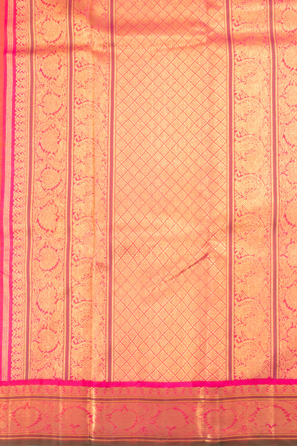 Sephia Brown Pure Zari Korvai Kanjivaram Silk Saree 10060080