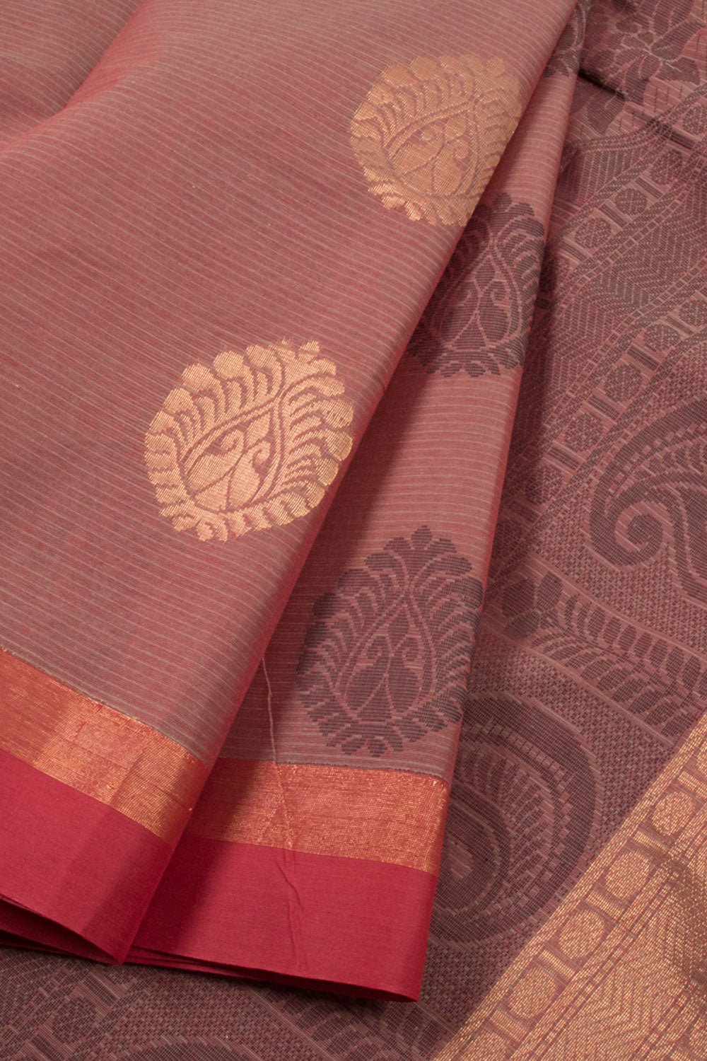 Sienna Brown Kovai Cotton Saree 10059935