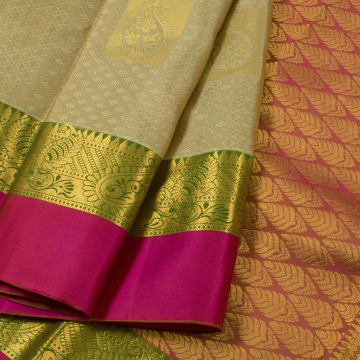 Kanjivaram Pure Silk Jacquard Saree 10054169