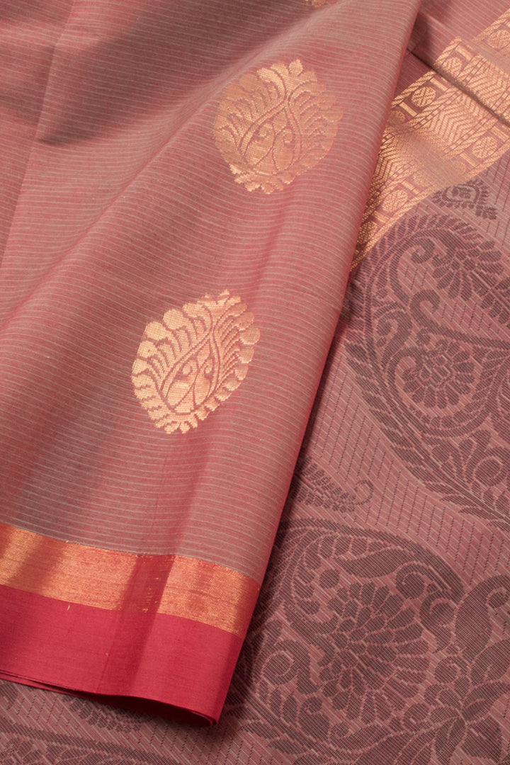 Sienna Brown Kovai Cotton Saree 10059935