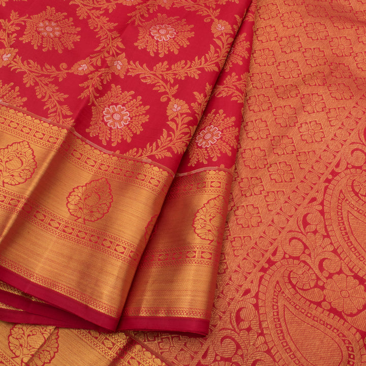 Kanjivaram Pure Zari Jacquard Silk Saree 10054843