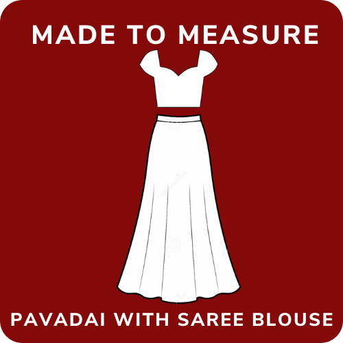 Pavadai with Saree Blouse